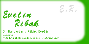 evelin ribak business card